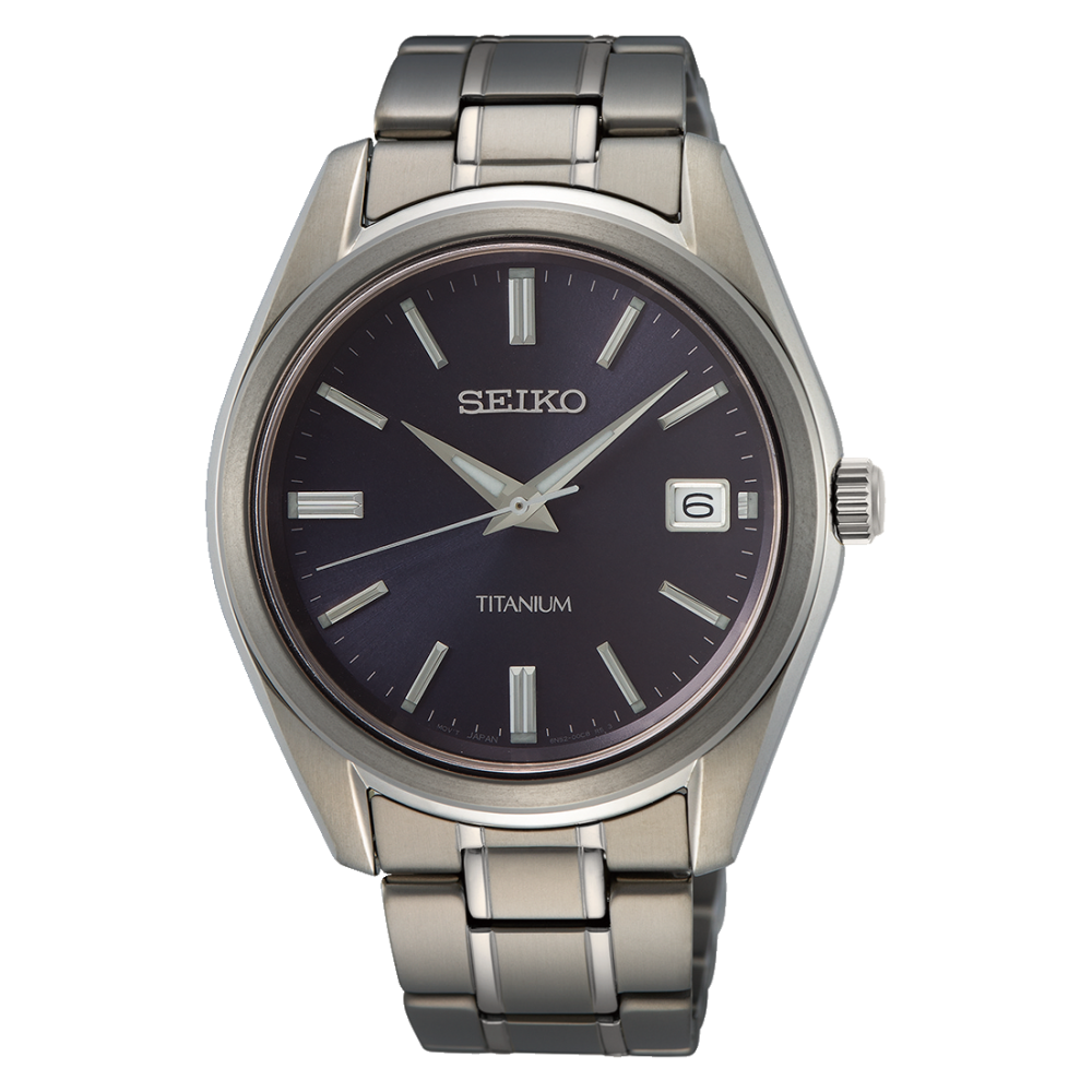 Seiko classic titanio blu
