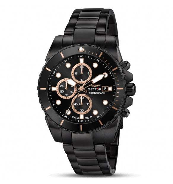 Sector 450 Chrono total black rose