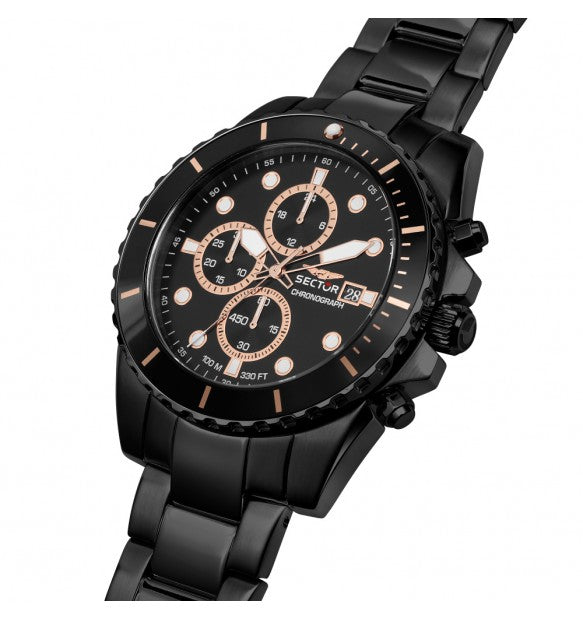 Sector 450 Chrono total black rose