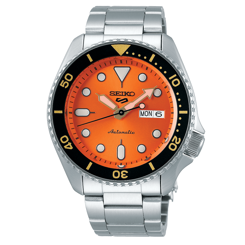 Seiko 5 sports arancione