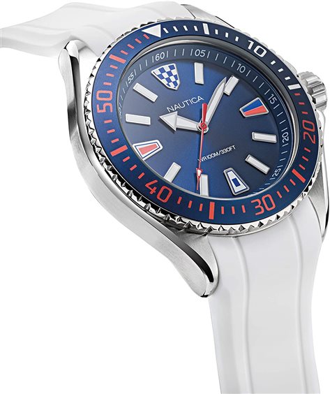 Nautica gomma blu e bianco