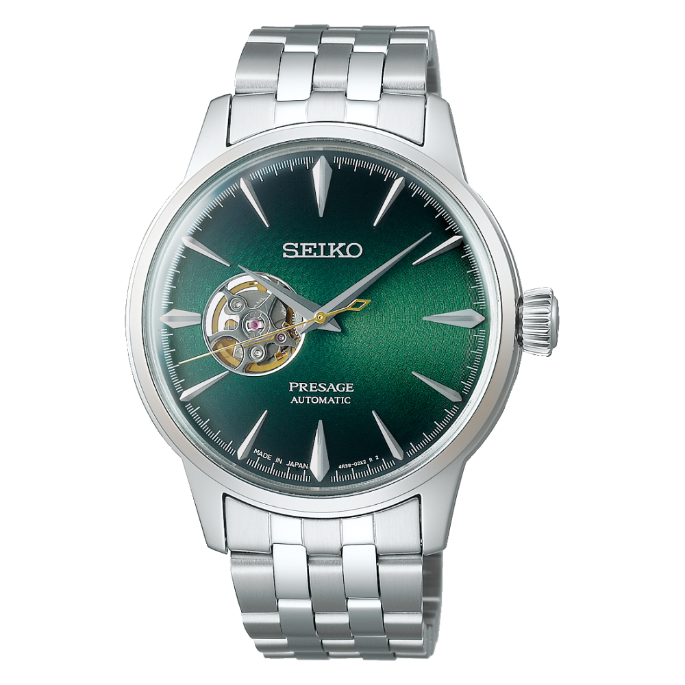 Seiko presage cocktail open heart verde