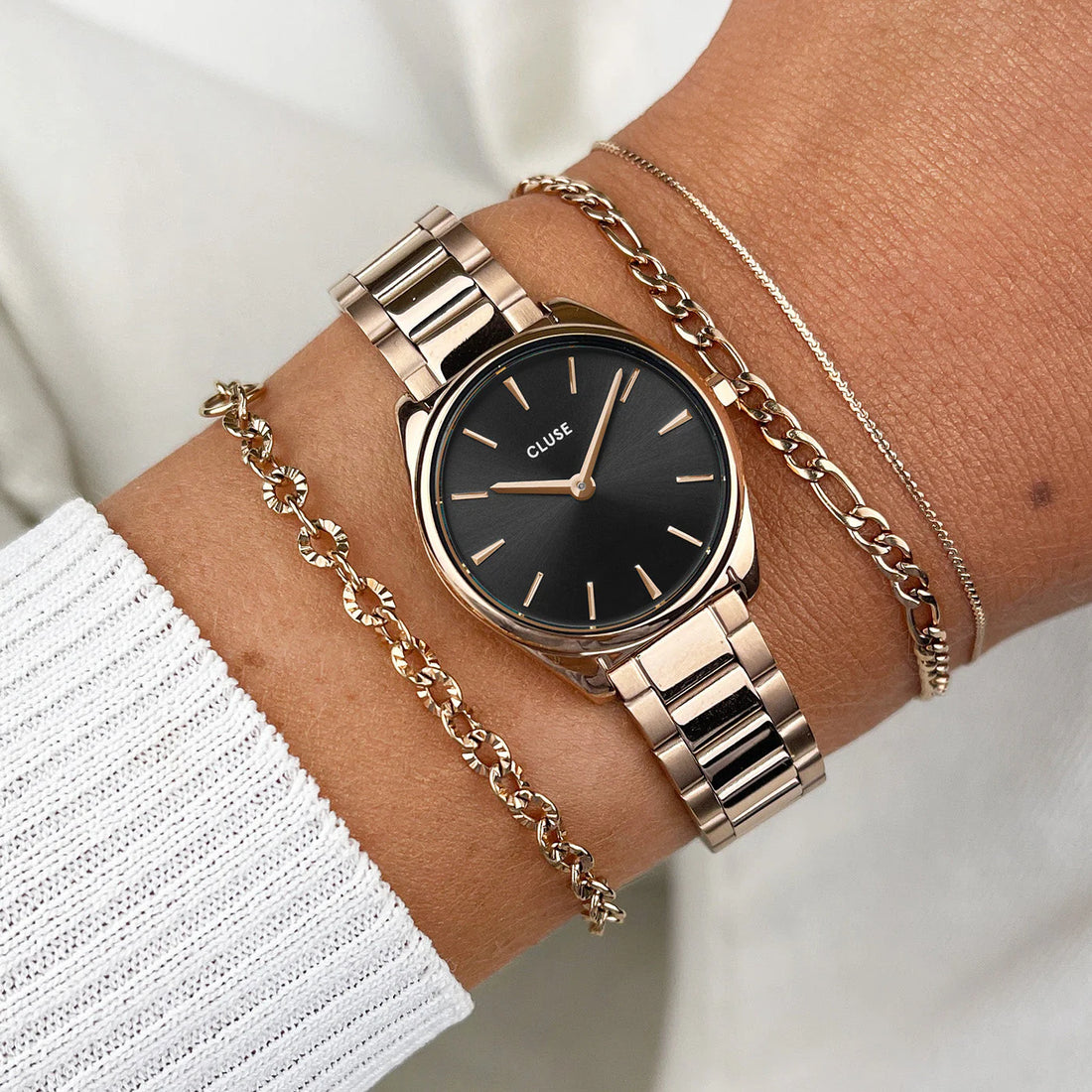 Cluse Feroce Mini Nero Rose